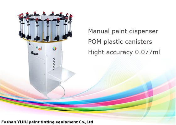 POM Plastik Kutulu Yarı Otomatik boya Sıvı Yönetimi Renklendirici Dispenseri